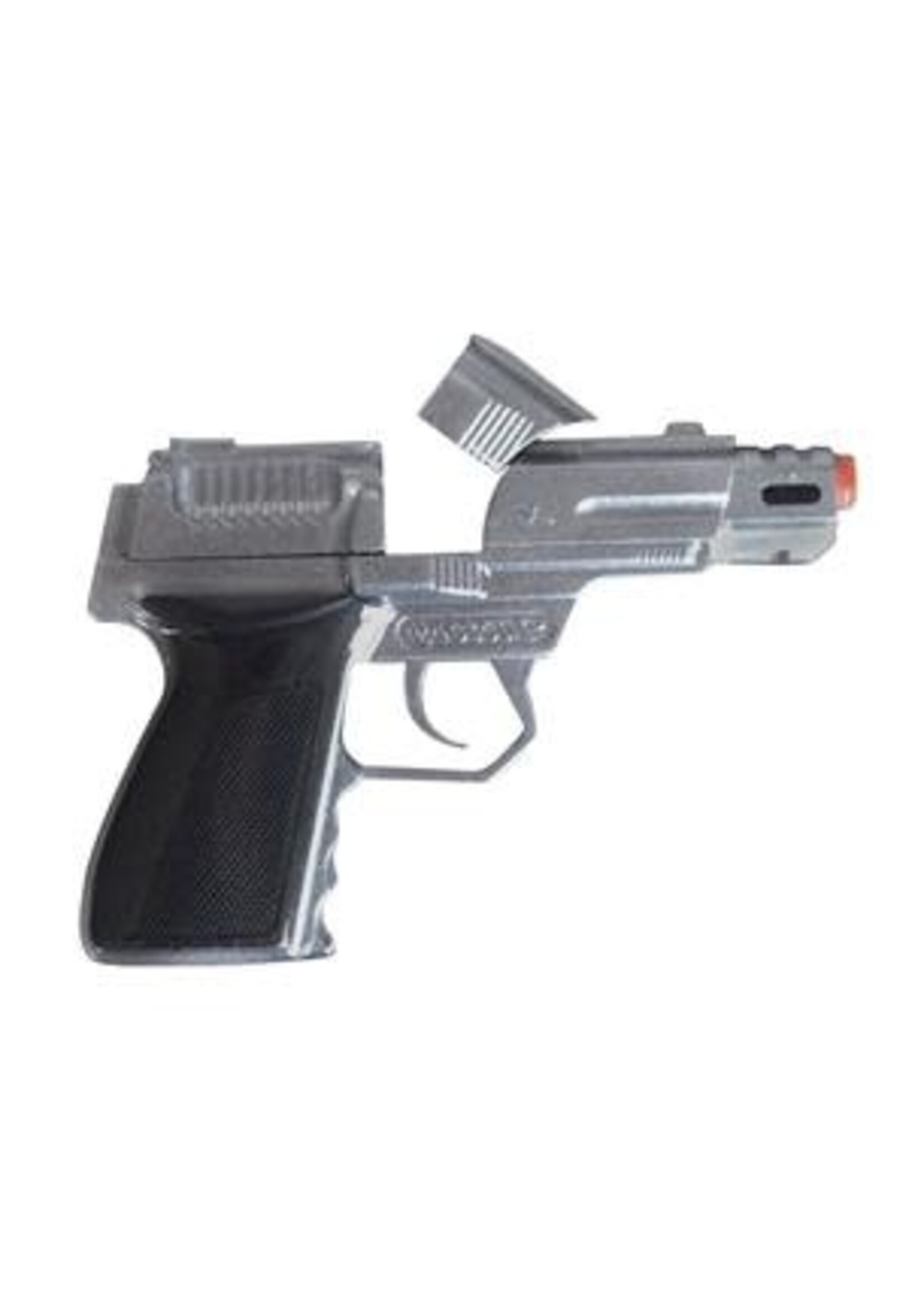 Feestkleding Breda Pistool 8 schots metaal 15 cm