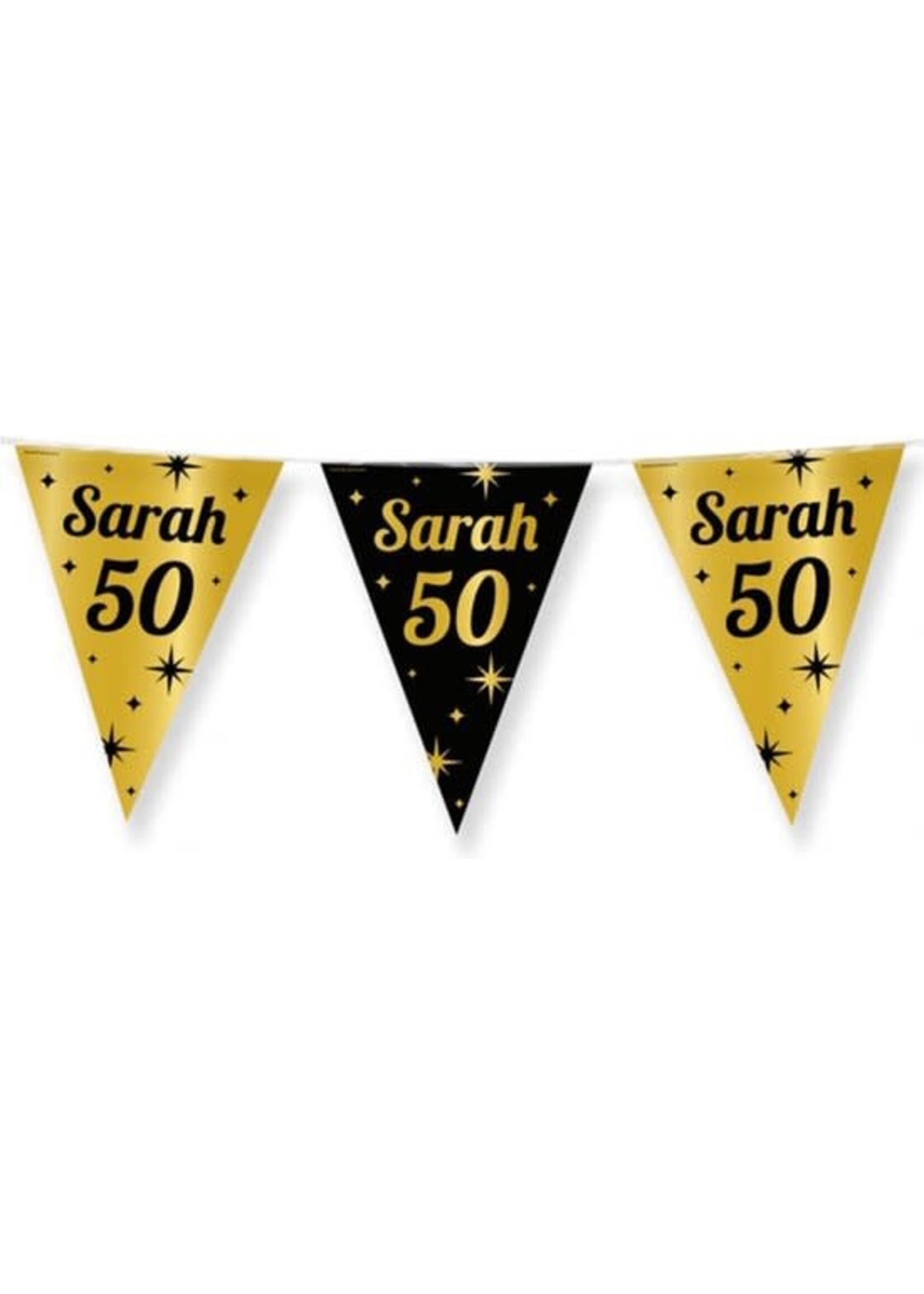 Feestkleding Breda Vlaggenlijn Sarah zwart/goud 10m