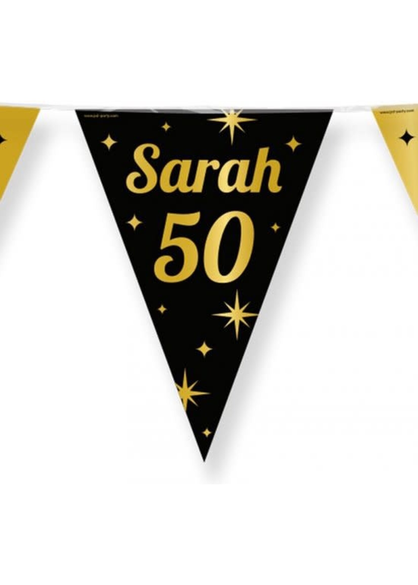 Feestkleding Breda Vlaggenlijn Sarah zwart/goud 10m