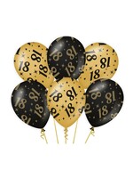Feestkleding Breda Ballonnen 18 jaar zwart/goud