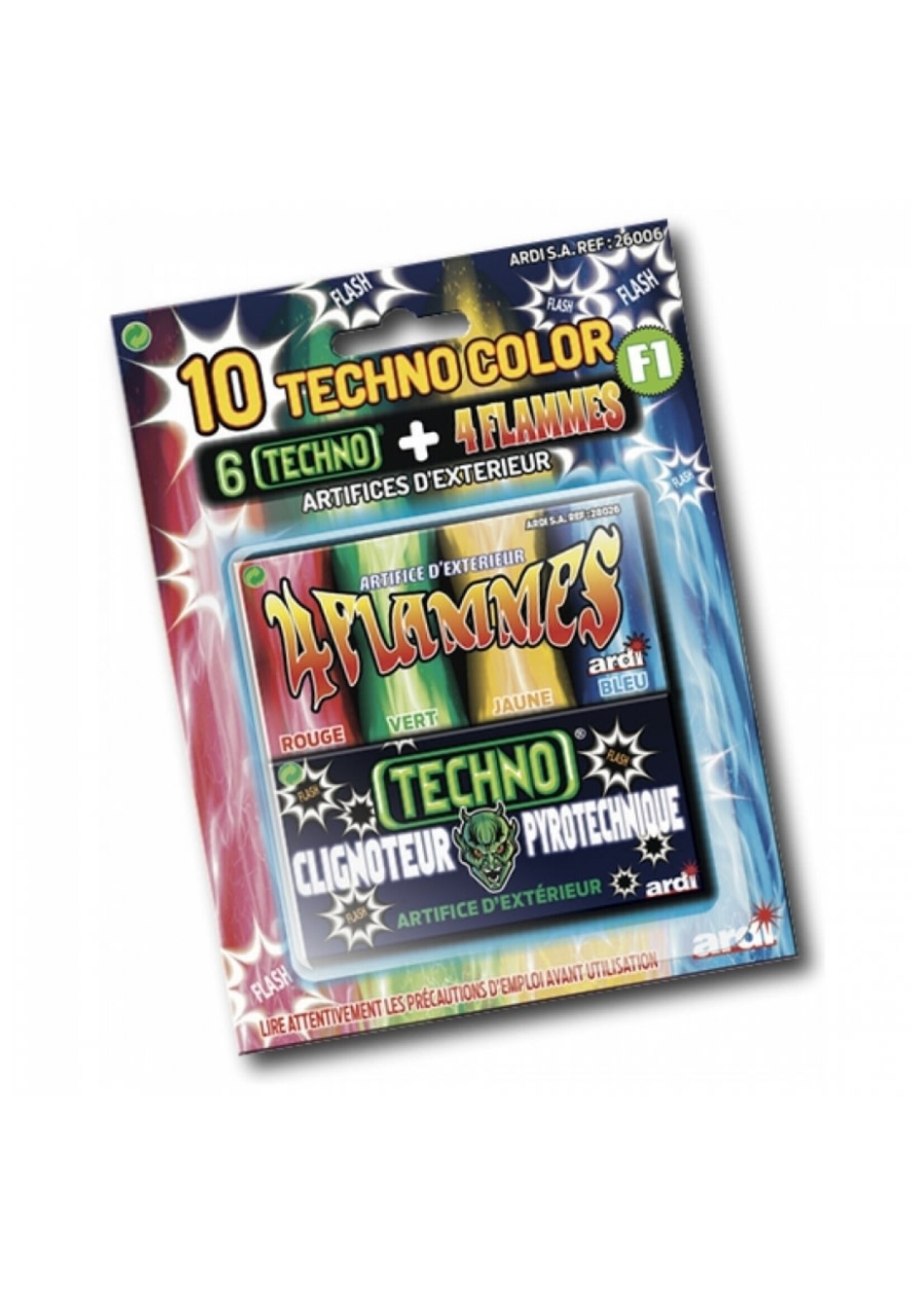 Feestkleding Breda Color Fontains en Disco flitser combipack