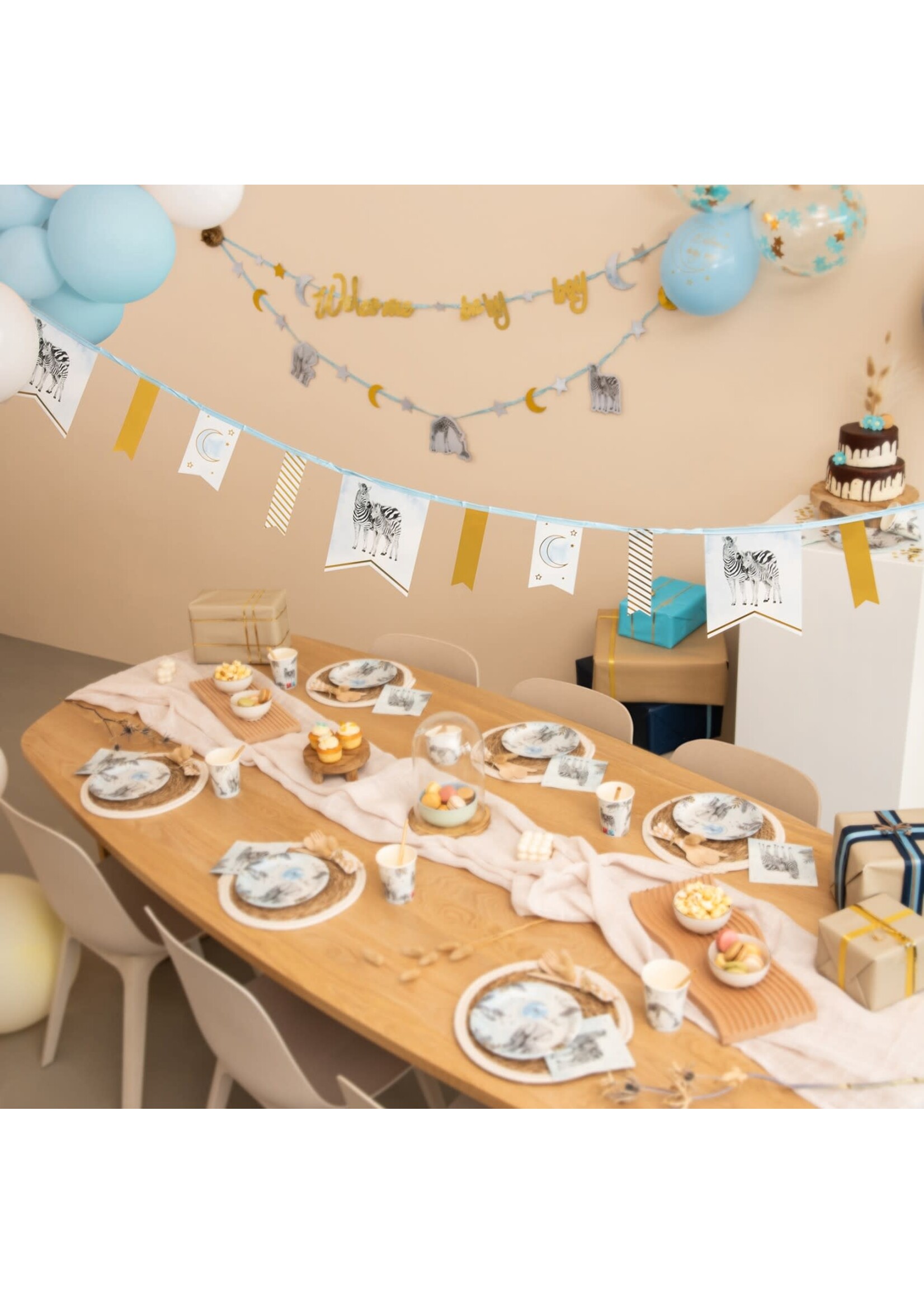 Feestkleding Breda Vaantjes-slinger baby safari blue