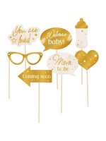 Haza-Witbaard Foto props met babyshowerthema