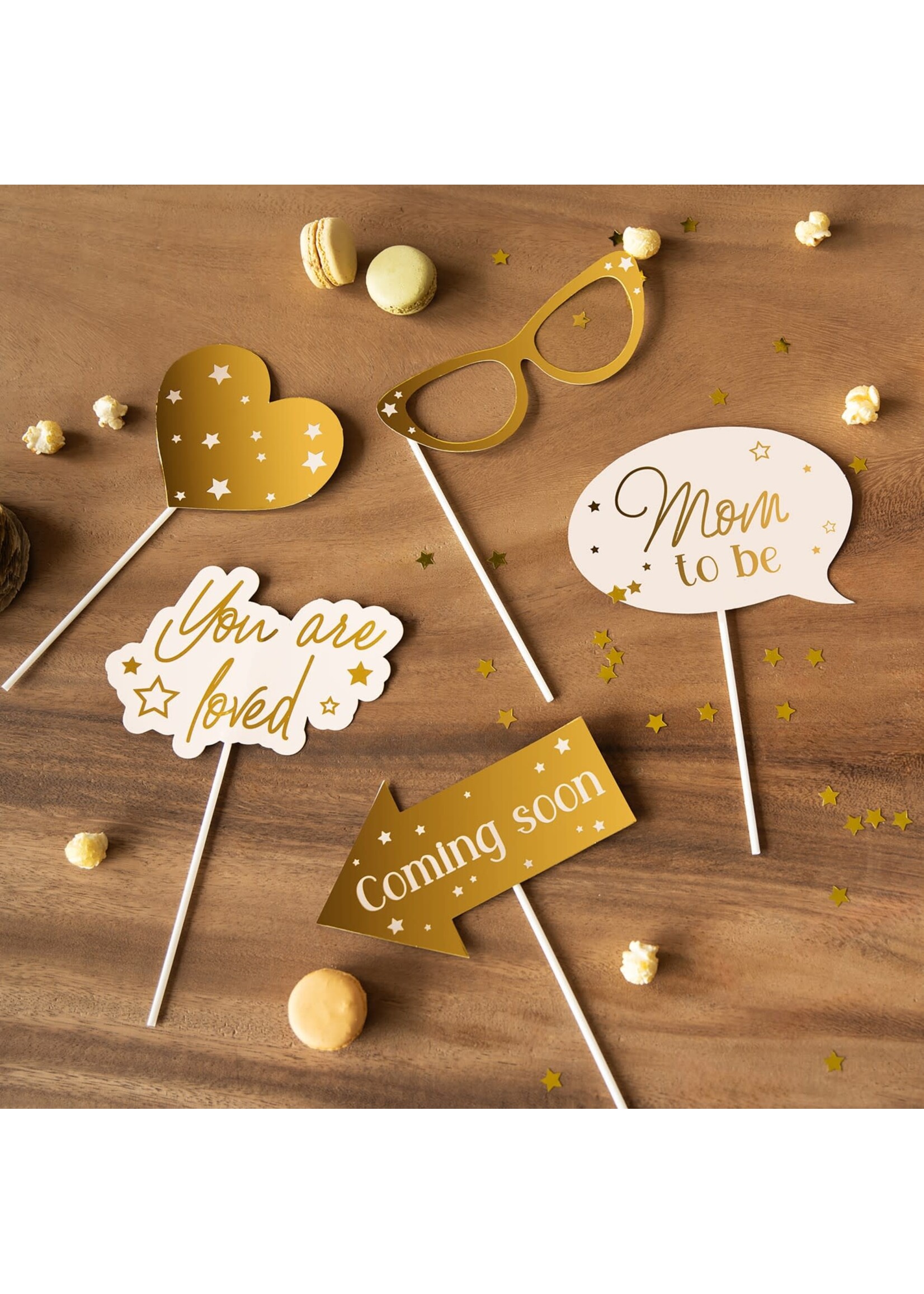 Haza-Witbaard Foto props met babyshowerthema