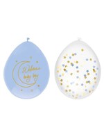 Feestkleding Breda Ballonnen baby safari blue ’Welcome baby boy’