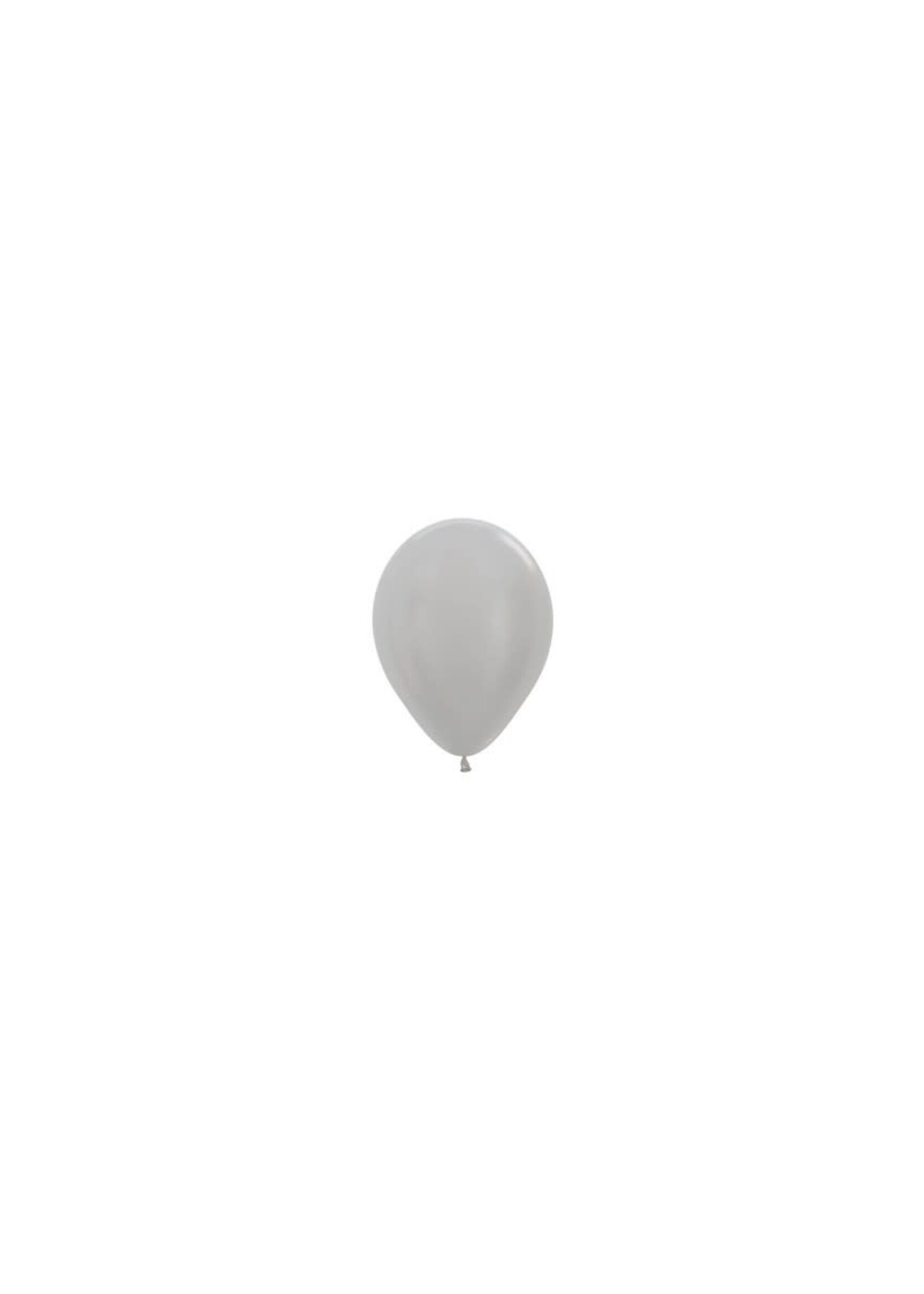 Sempertex Ballonnen Satin Silver - 50 stuks / 5 inch
