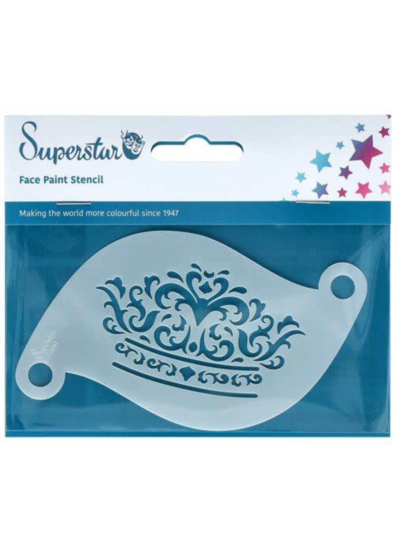 Superstar Face paint stencil The Crown