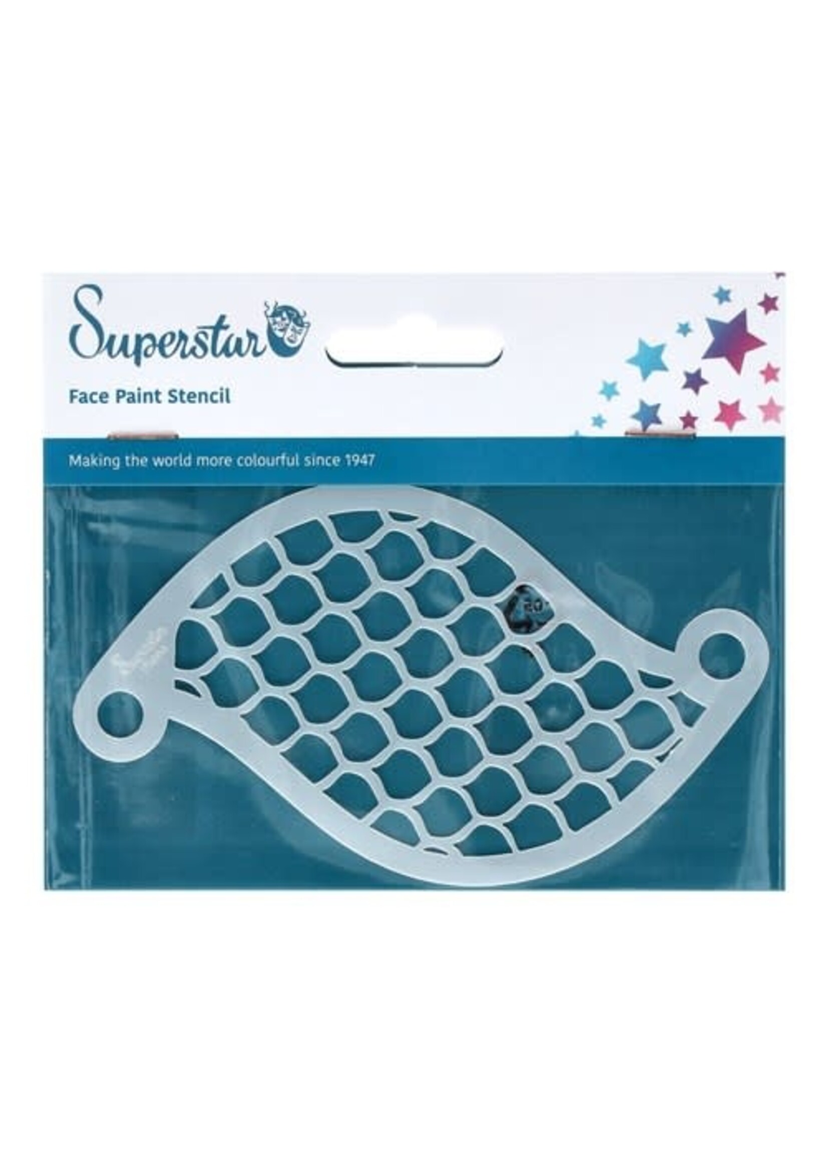 Superstar Face paint stencil Scales