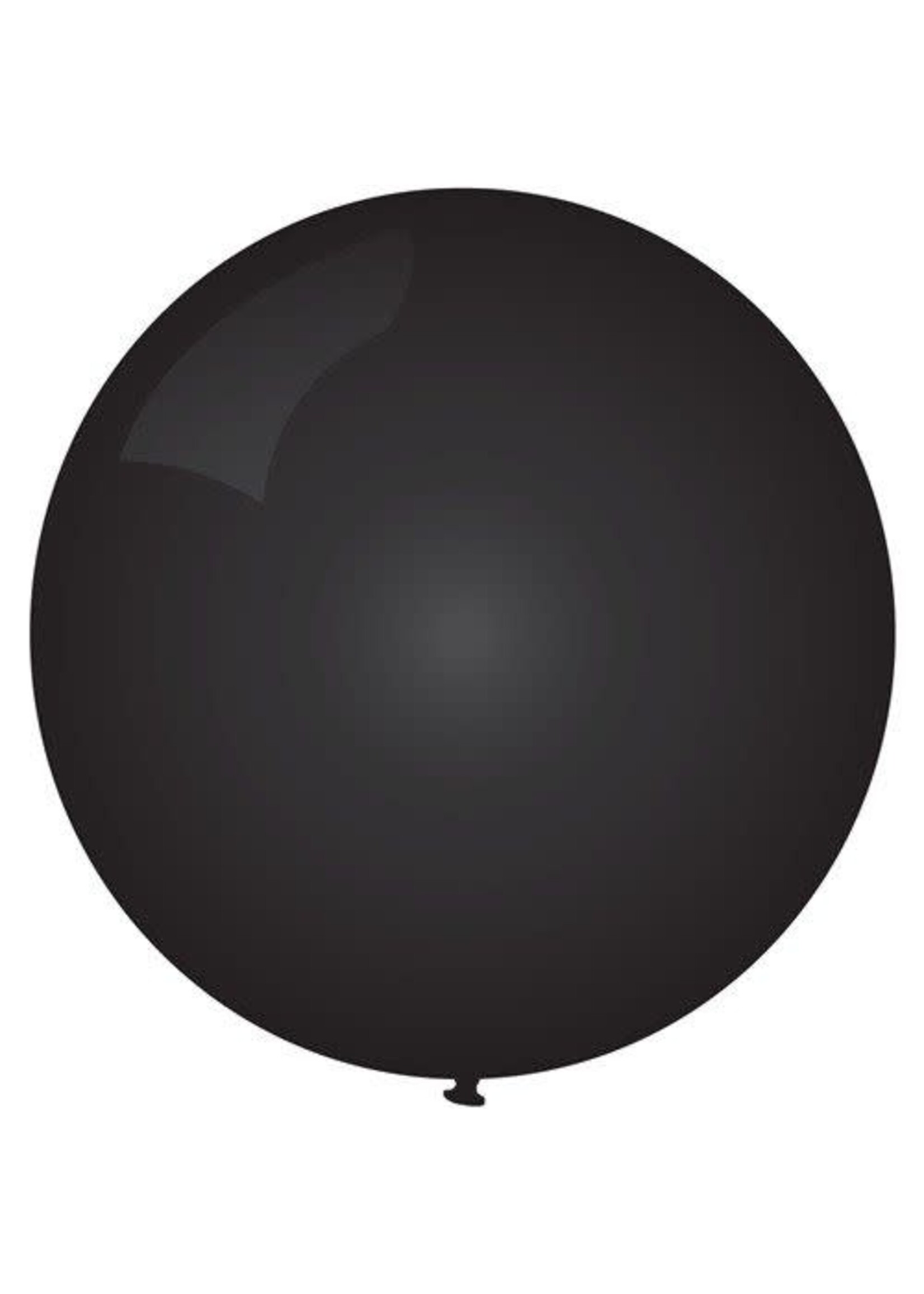 Haza-Witbaard Ballon uni zwart (Ø91cm)