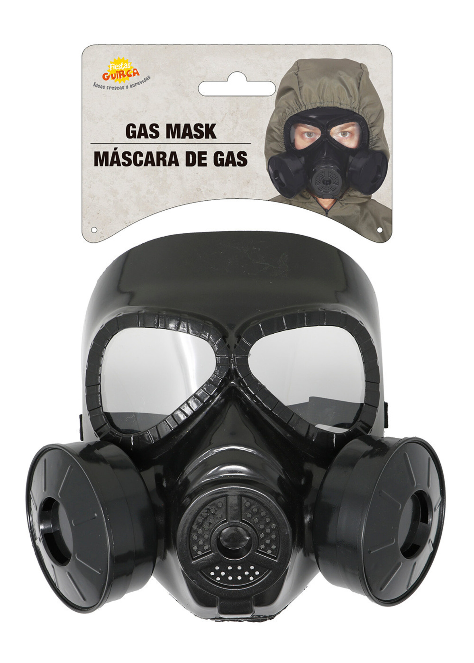 Fiestas Guirca Gasmasker PVC zwart