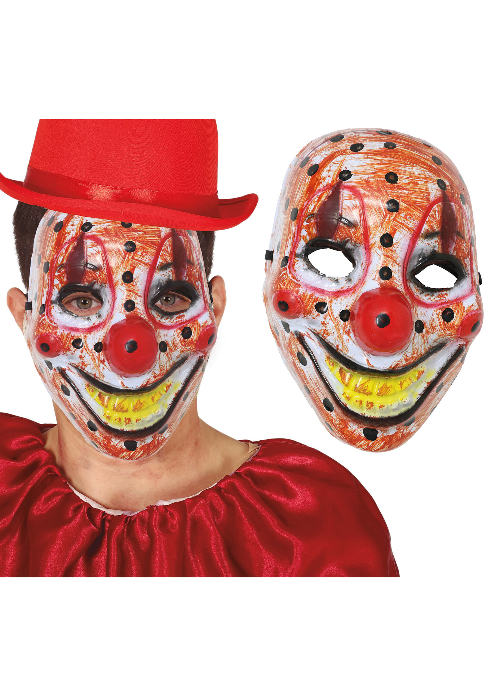 Fiestas Guirca Clown Masker PVC