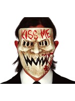 Fiestas Guirca Purge masker "Kiss me" PVC