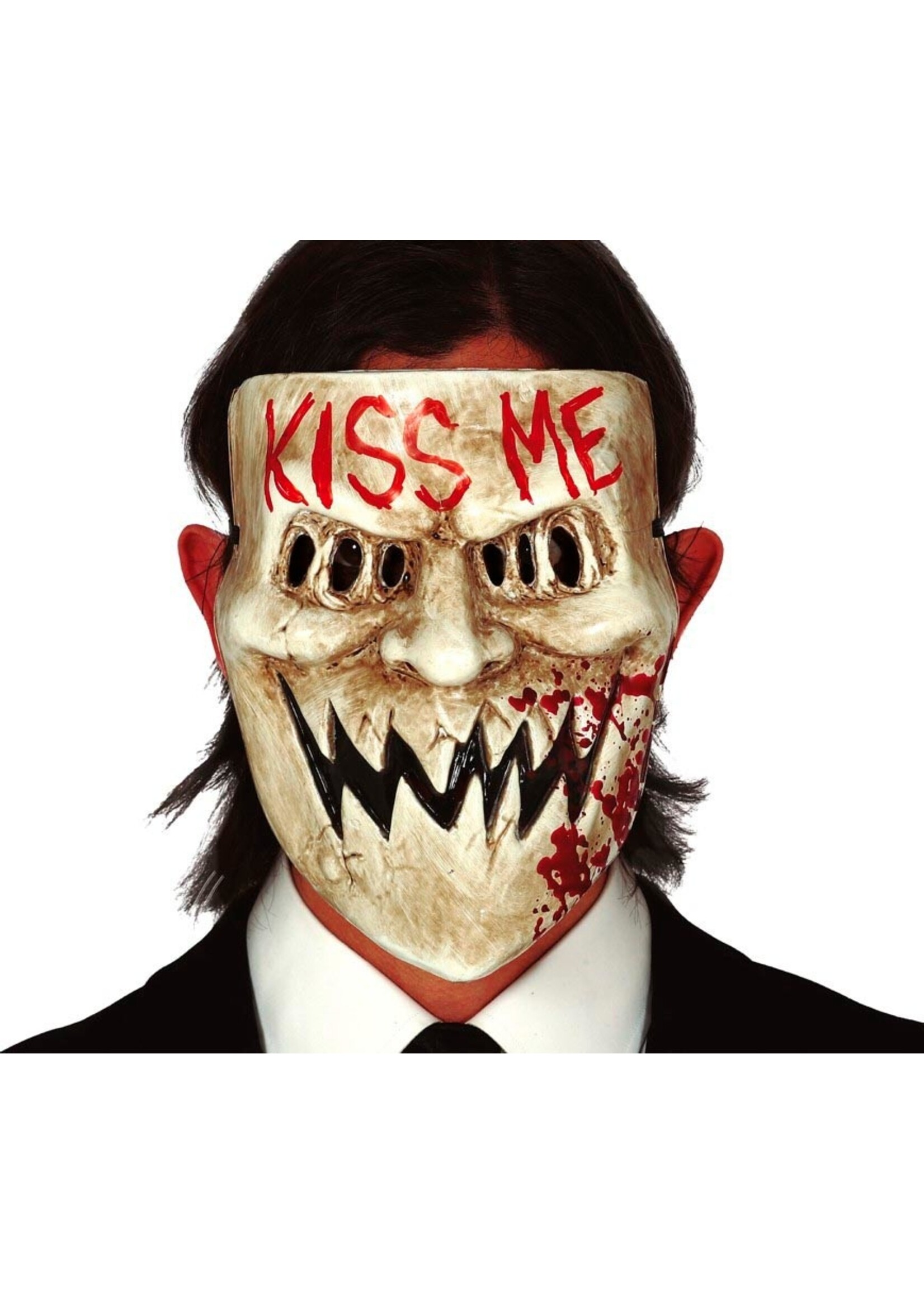 Fiestas Guirca Purge masker "Kiss me" PVC