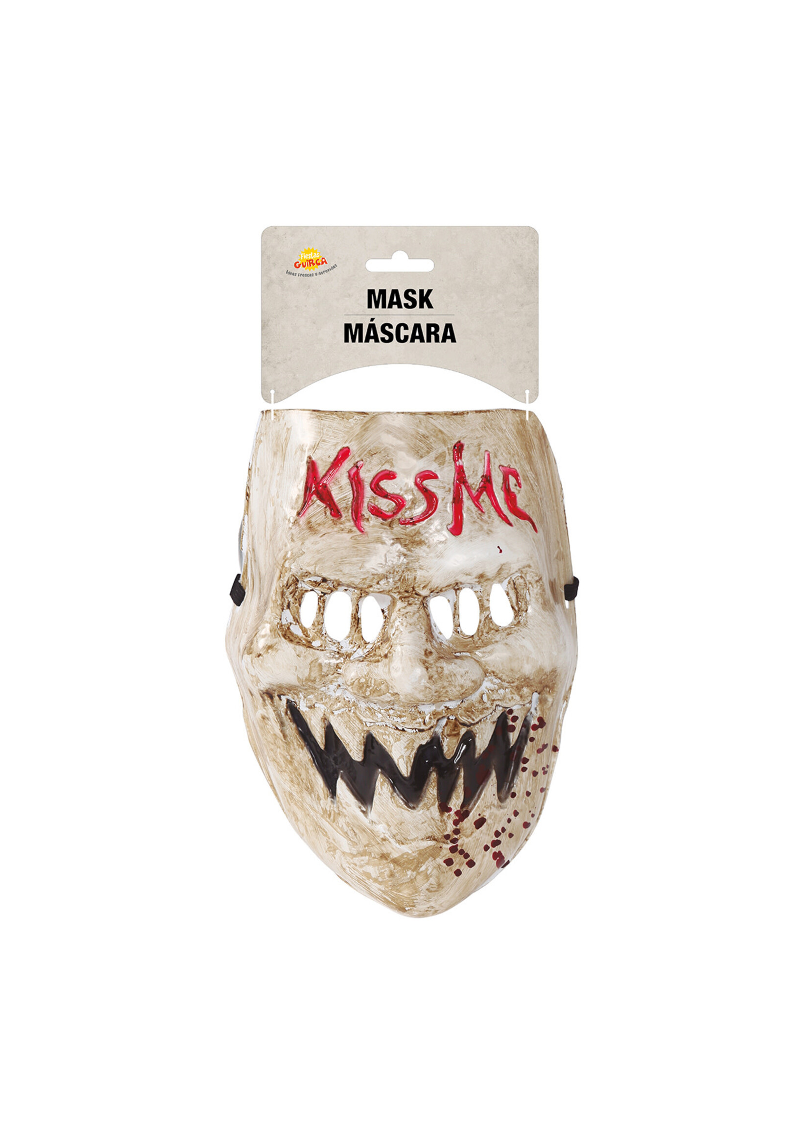 Fiestas Guirca Purge masker "Kiss me" PVC