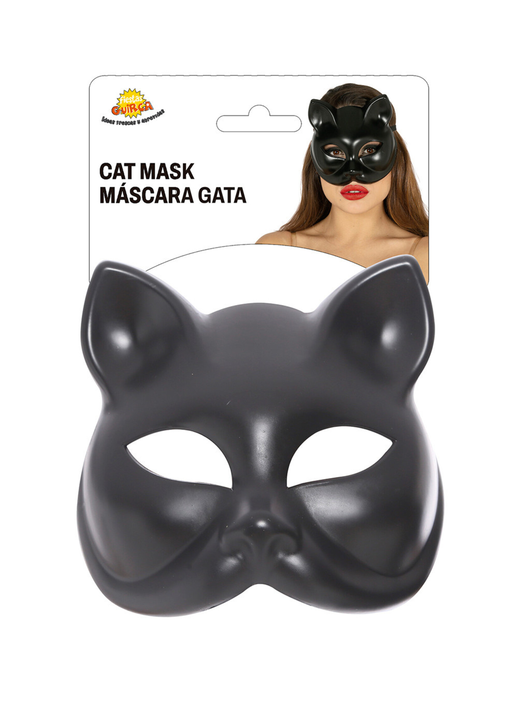 Fiestas Guirca Zwarte kat masker