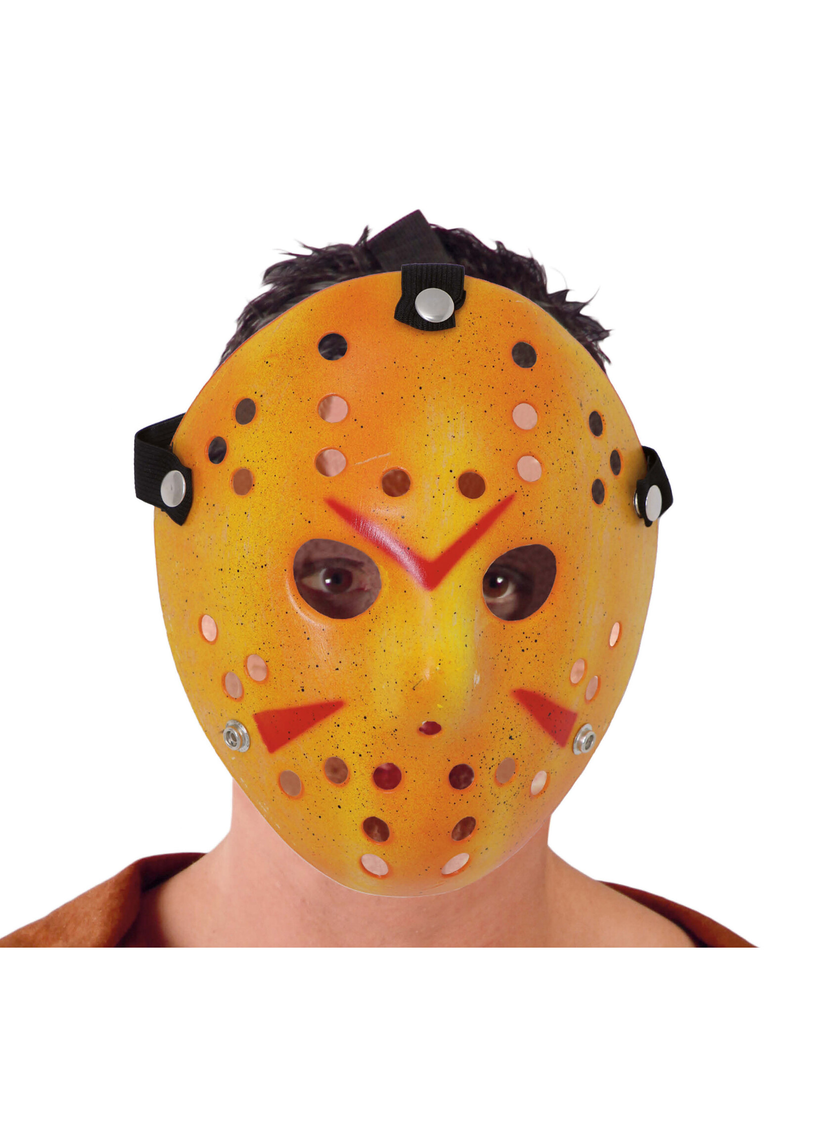 Fiestas Guirca Masker Hockey Geel Jason PVC
