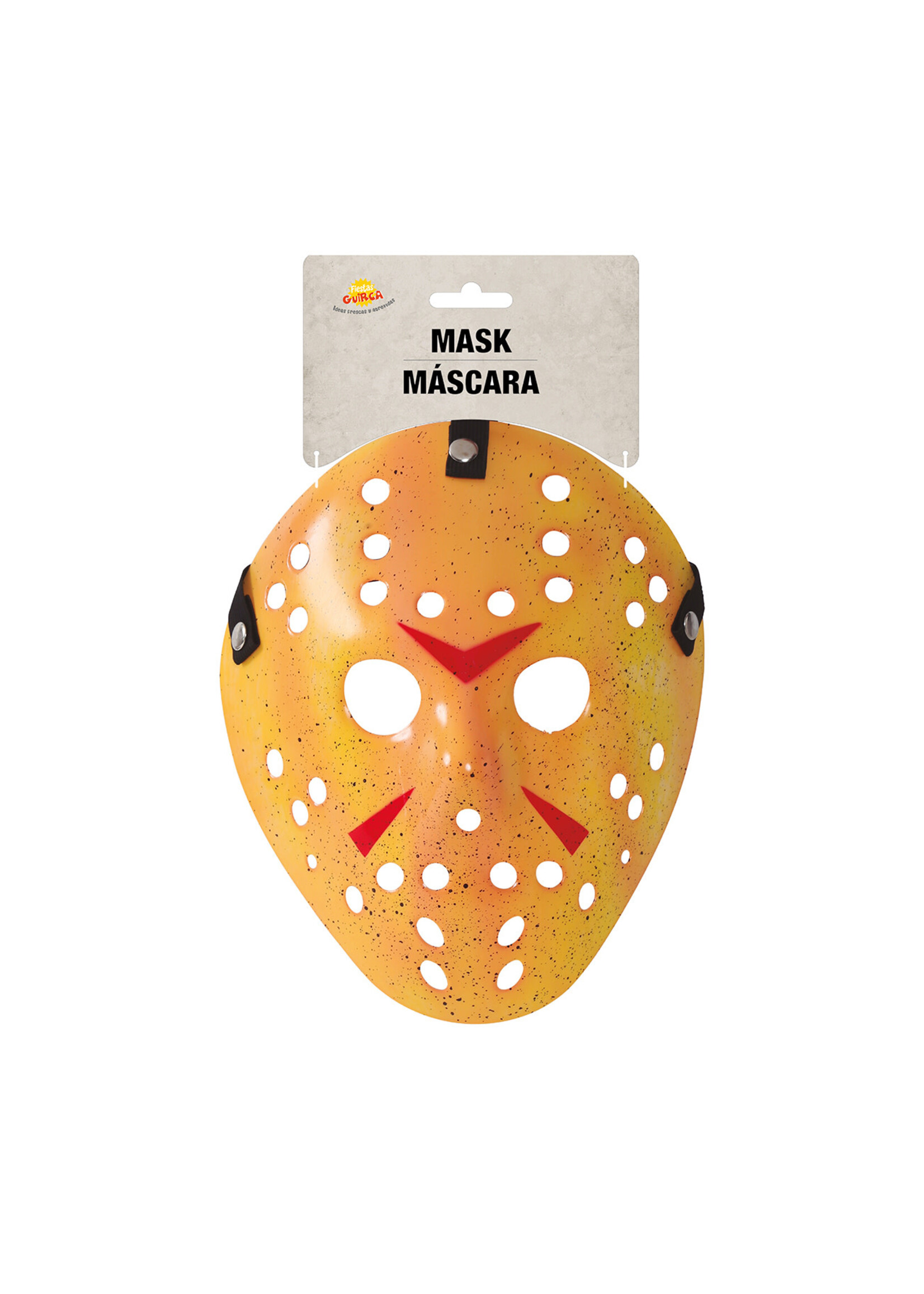 Fiestas Guirca Masker Hockey Geel Jason PVC