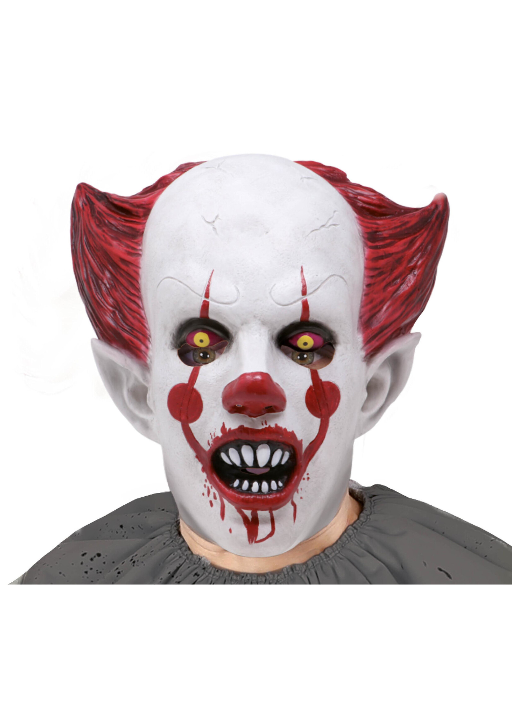 Fiestas Guirca Killerclown masker van latex