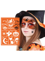 Fiestas Guirca Schmink Sticker Stencil Heks