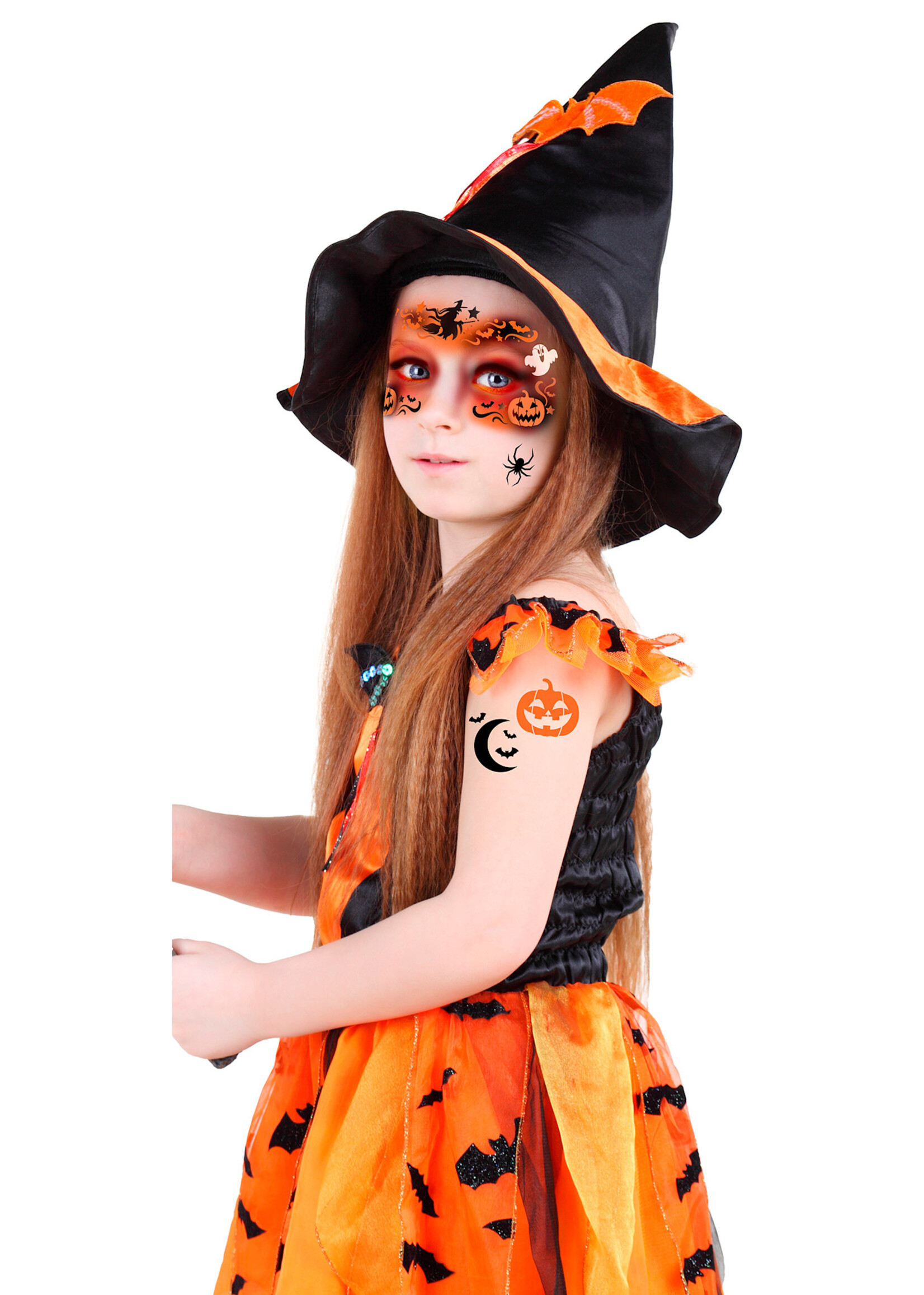 Fiestas Guirca Schmink Sticker Stencil Heks