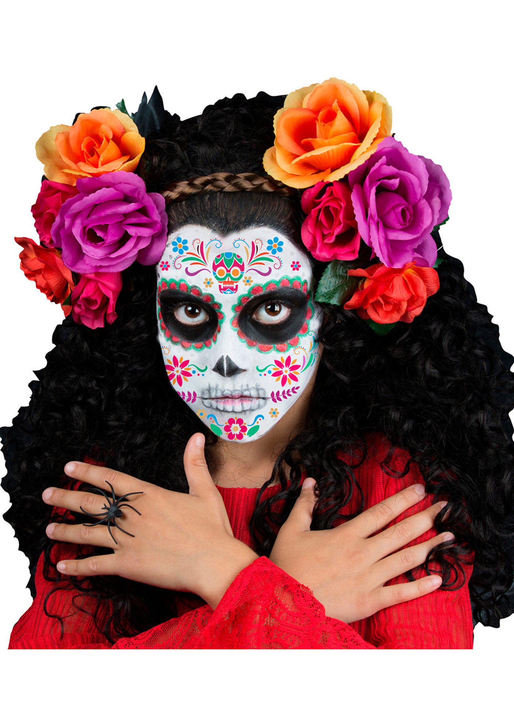 Fiestas Guirca Schmink Sticker Stencil Candy skull