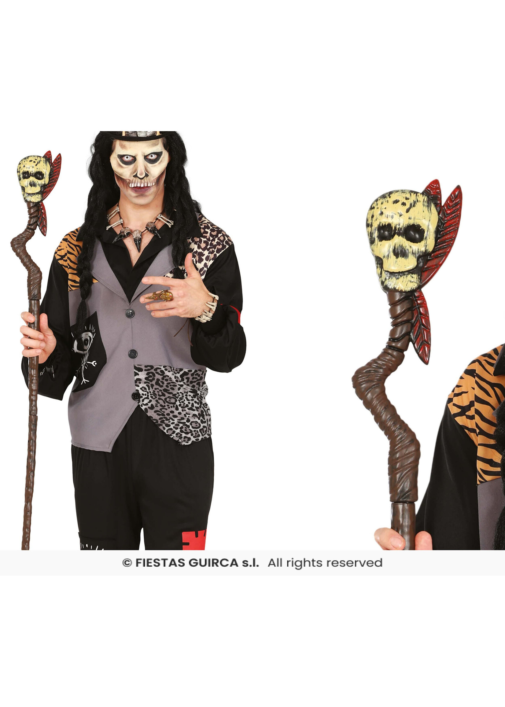 Fiestas Guirca Voodoo staf 100 cm demonteerbaar