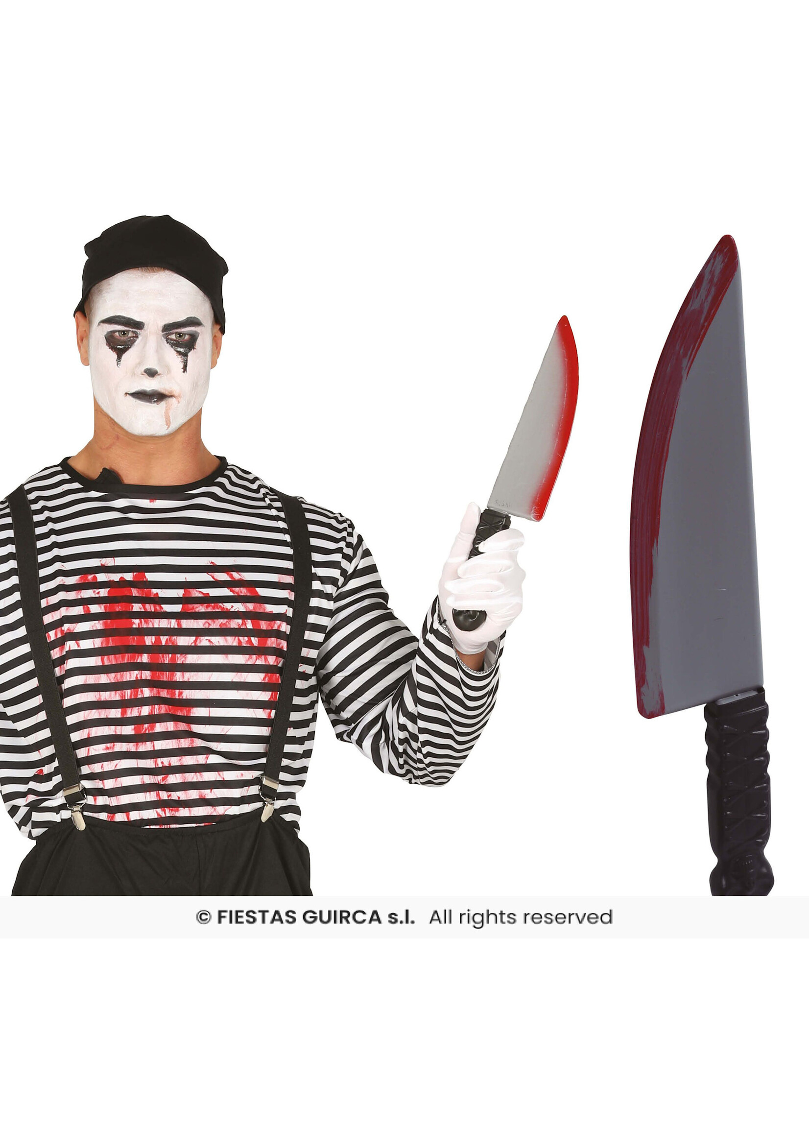 Fiestas Guirca Groot mes met bloed 37 cm