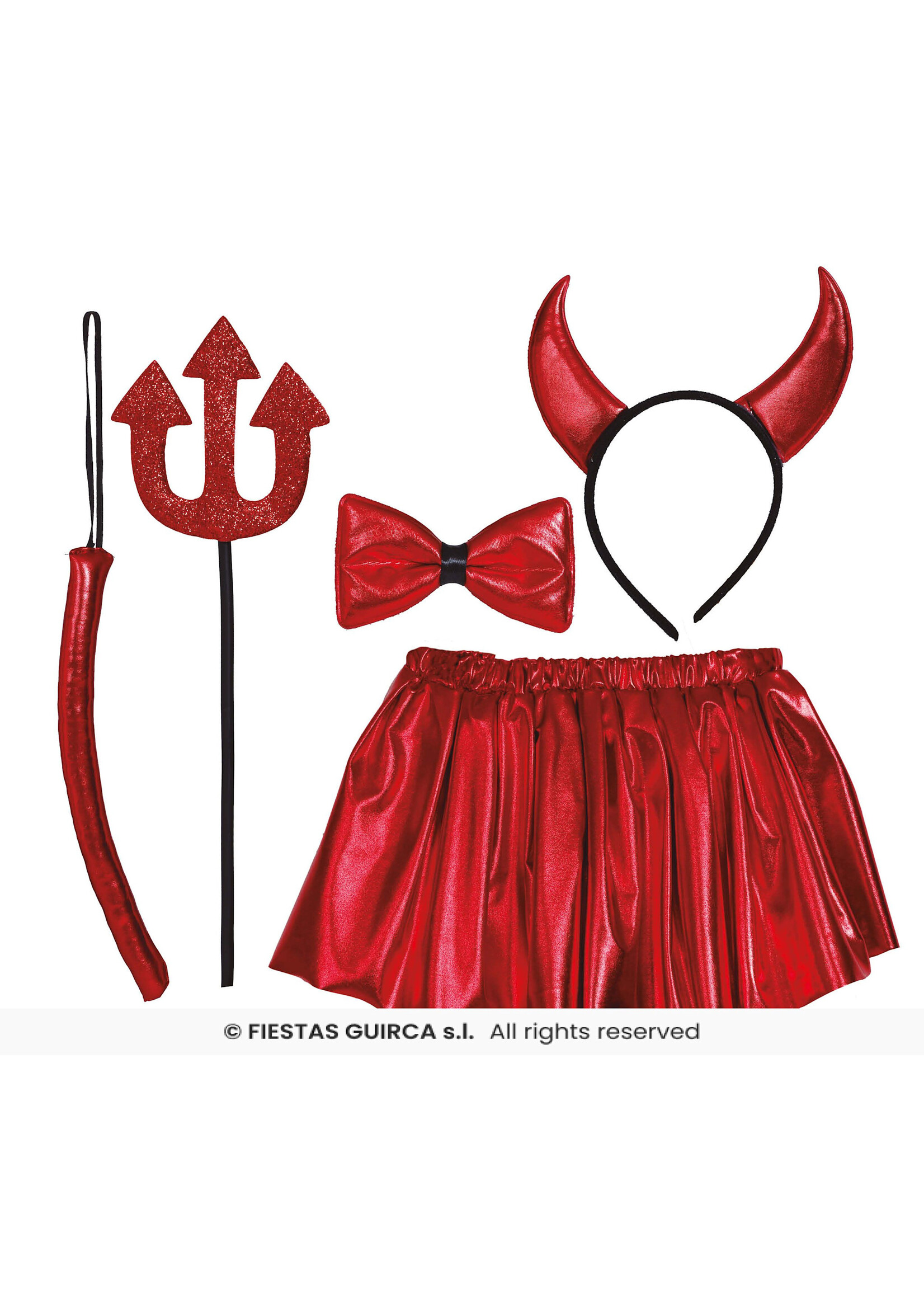 Fiestas Guirca Duivel setje kinderen 5 delig