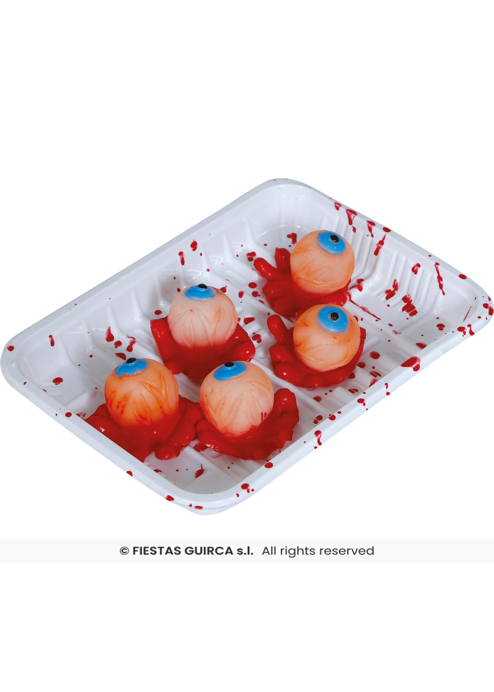 Fiestas Guirca Schaal met ogen 18x13 cm