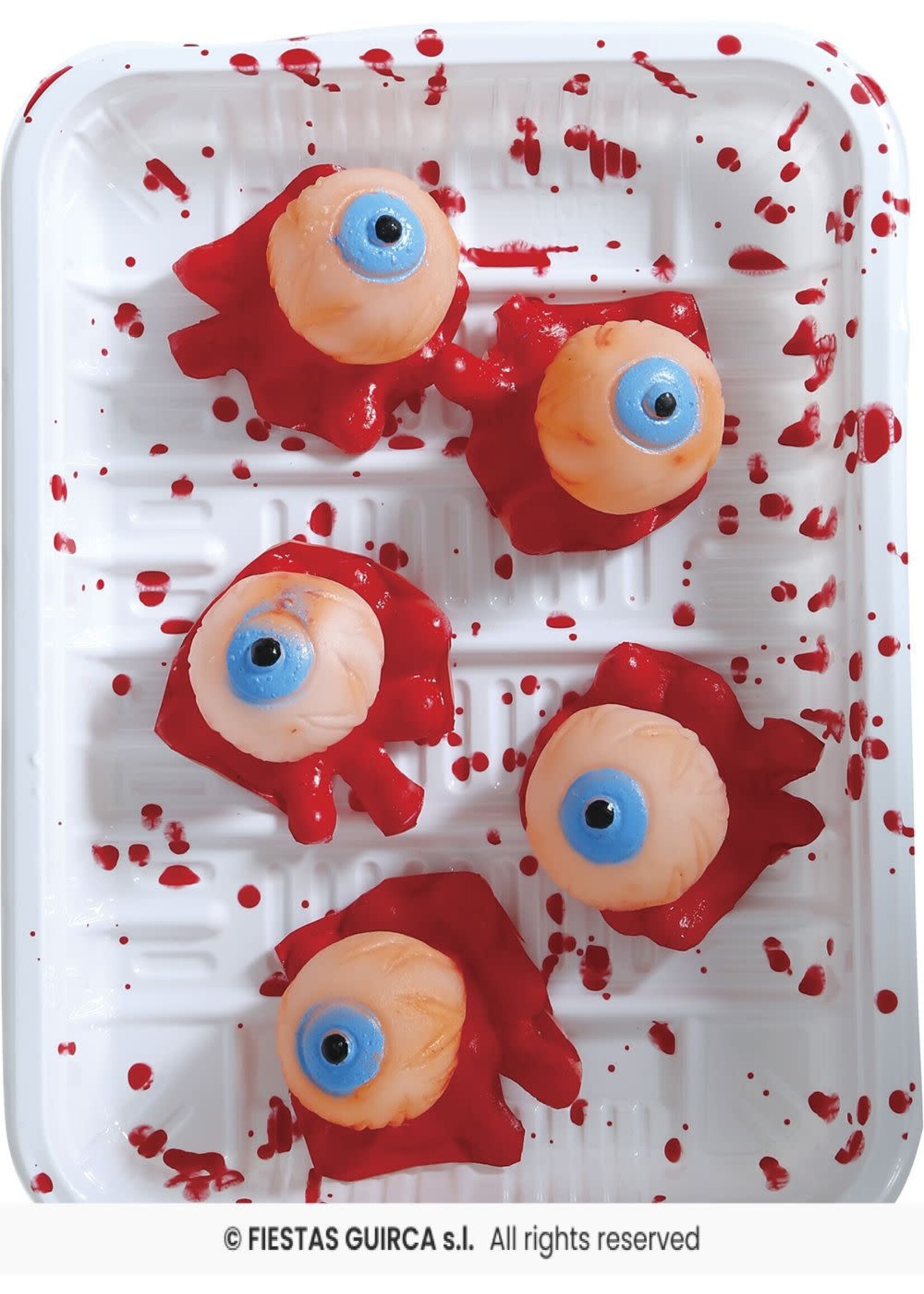 Fiestas Guirca Schaal met ogen 18x13 cm