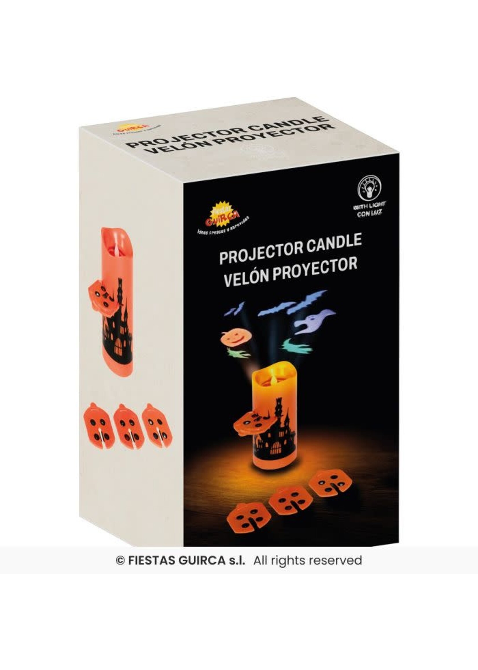 Fiestas Guirca Kaarsprojector led 16 cm