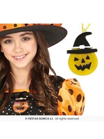 Fiestas Guirca Pompoenketting met leds 5 cm