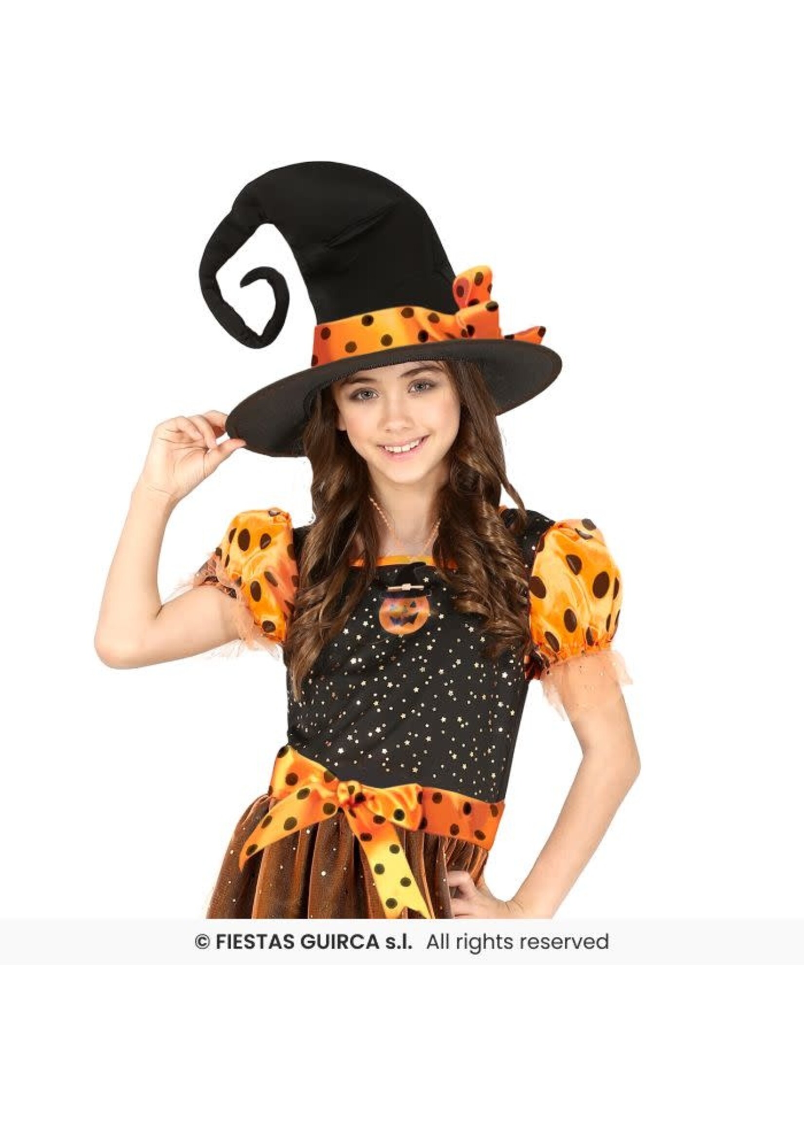 Fiestas Guirca Pompoenketting met leds 5 cm