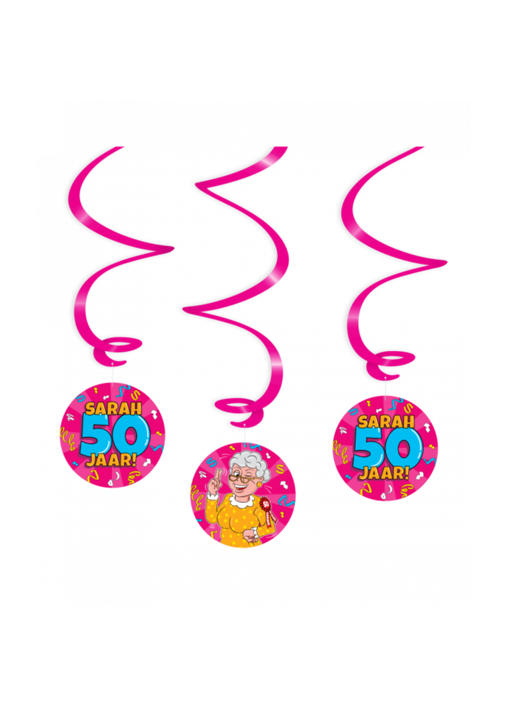 Feestkleding Breda Swirl decoratie - Sarah cartoon