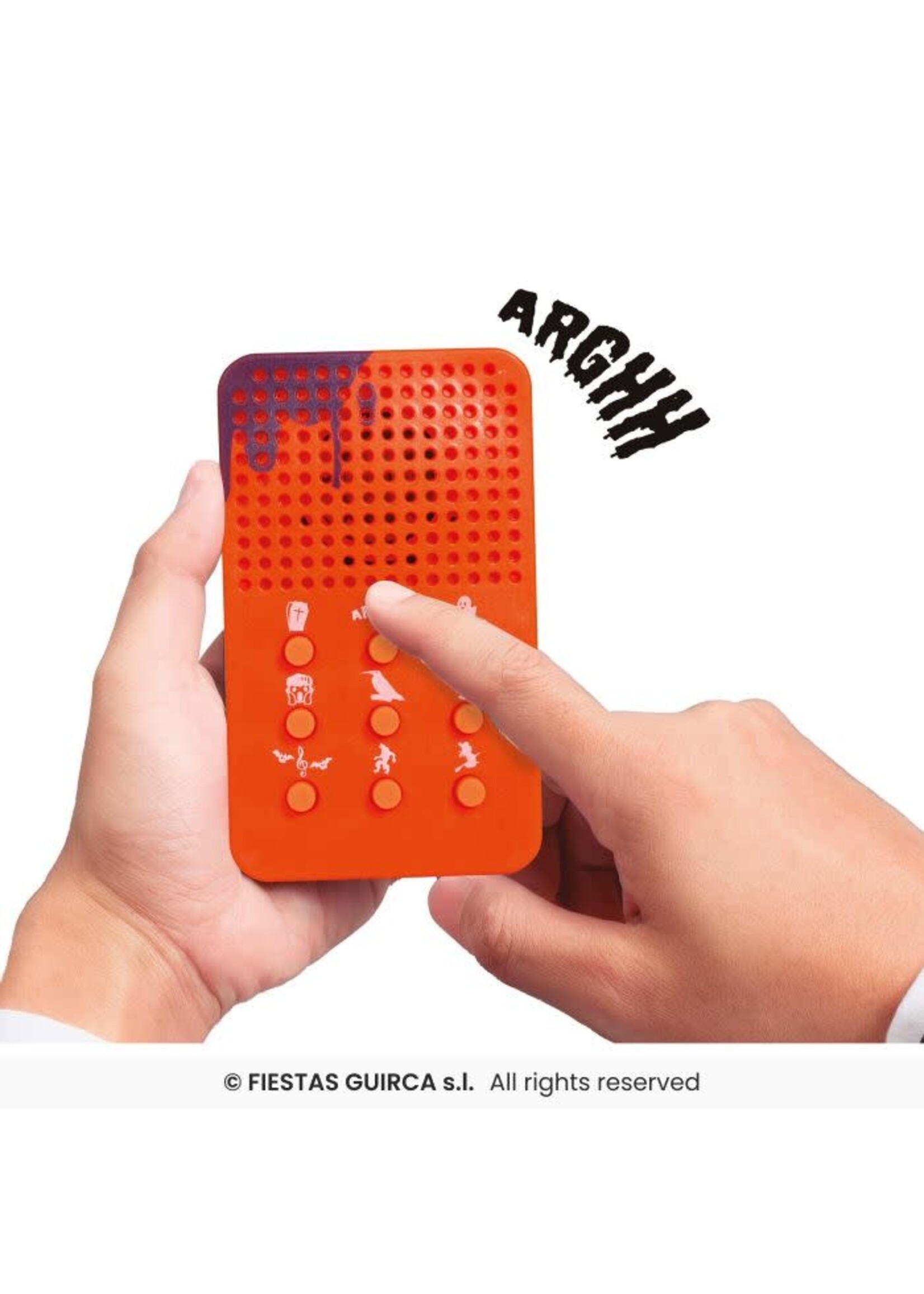 Fiestas Guirca Speakertje met enge geluiden 10 cm