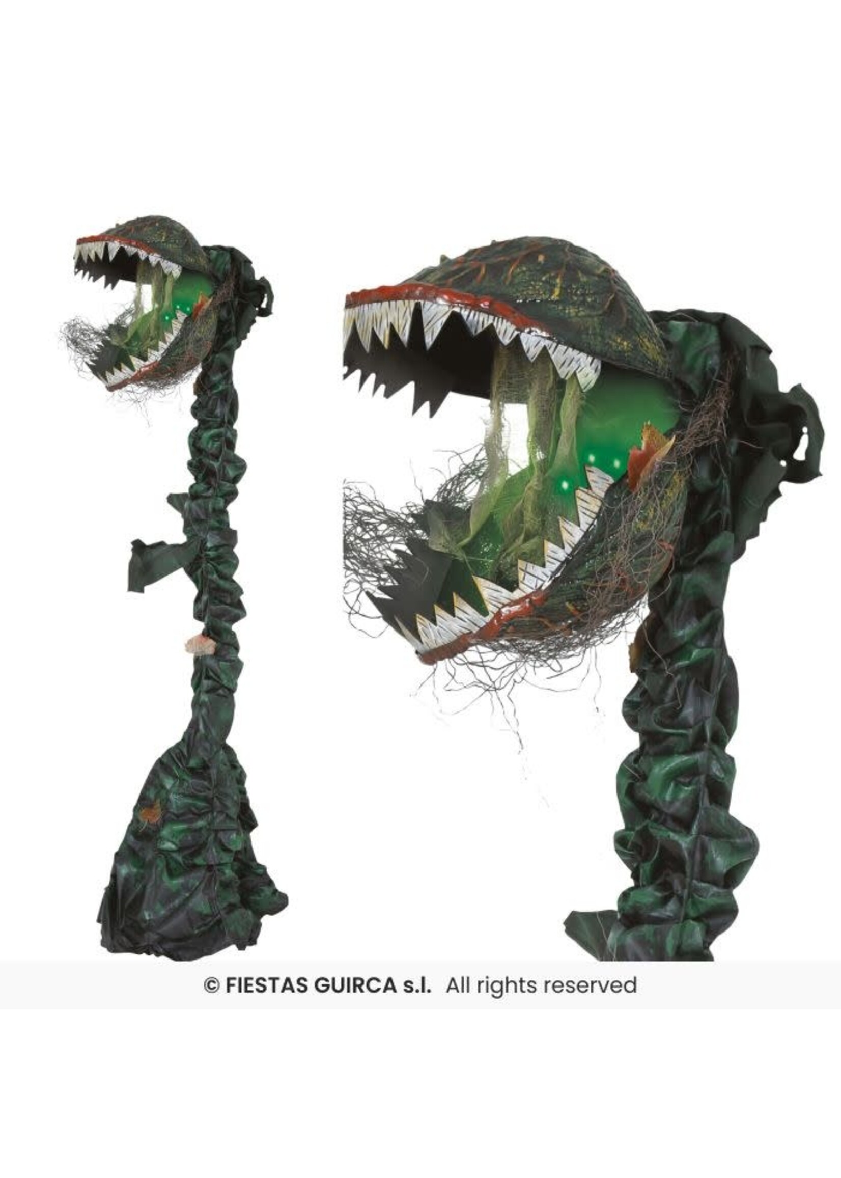 Fiestas Guirca Vleesetende plant met licht, geluid en beweging