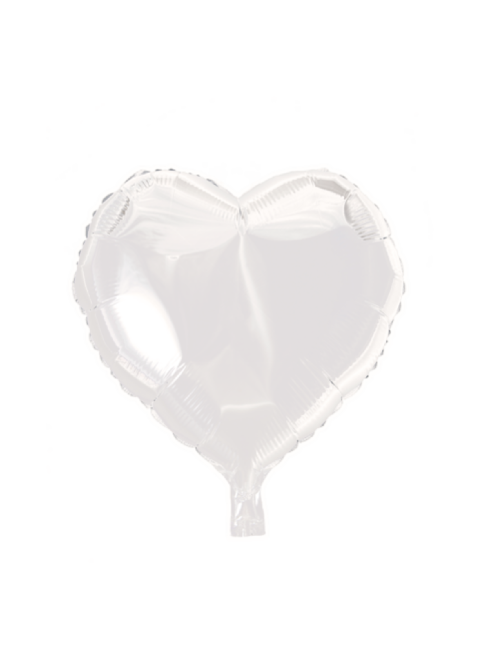We Fiesta Party Folieballon hartvormig wit