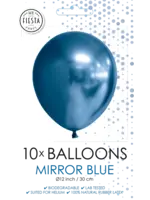 We Fiesta Party Ballonnen Mirror blue 12inch / 30cm
