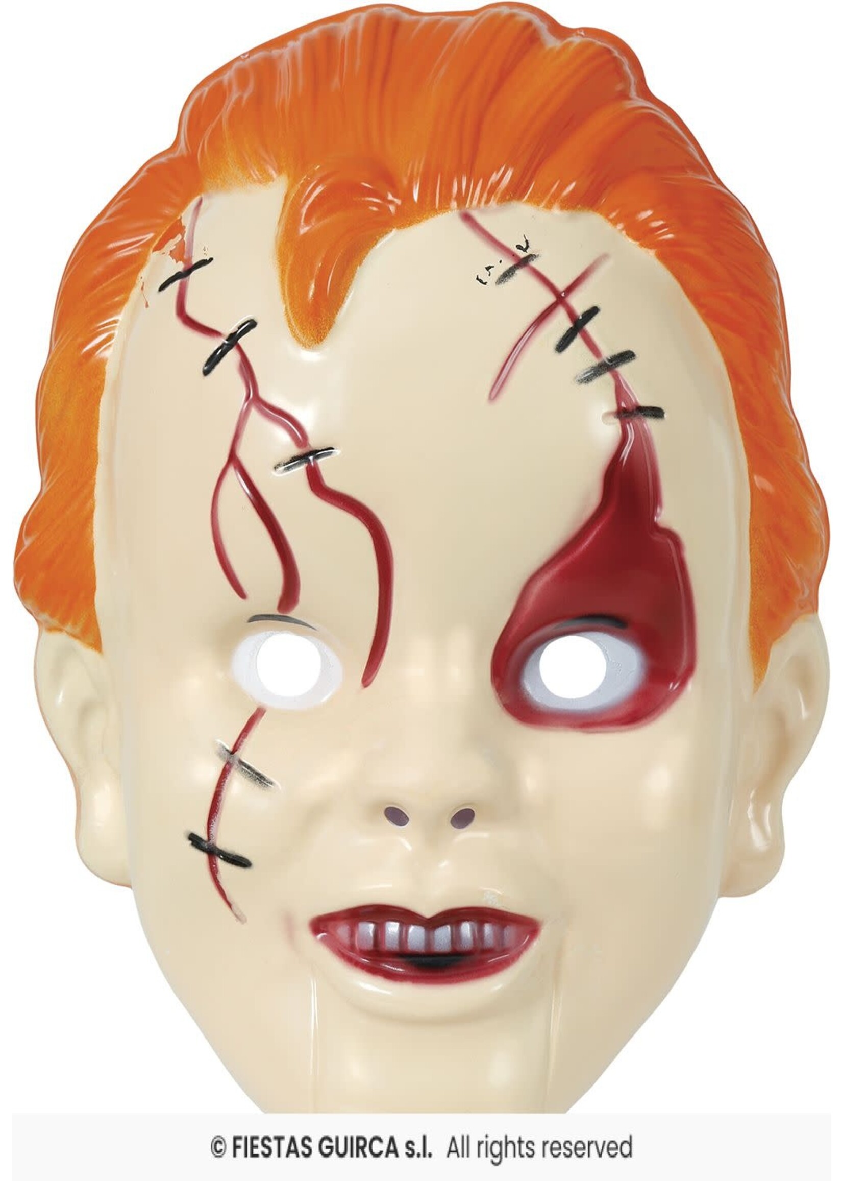 Fiestas Guirca Manische pop masker kind PVC