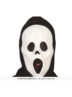 Fiestas Guirca Wit horror­masker met holle ogen 'scream'