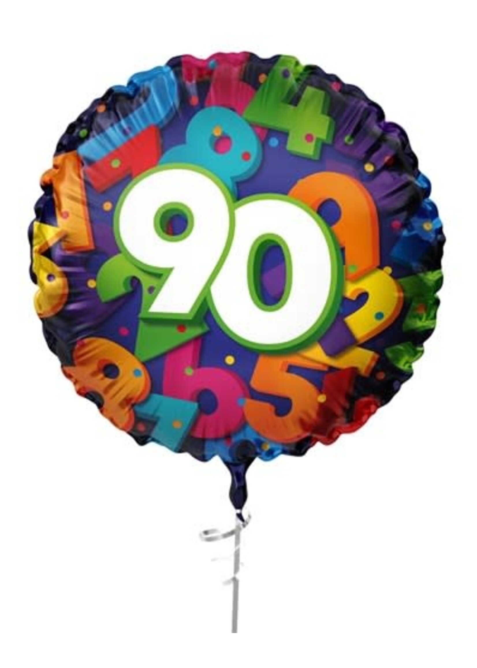 Haza-Witbaard Folieballon 90 jaar (45cm)