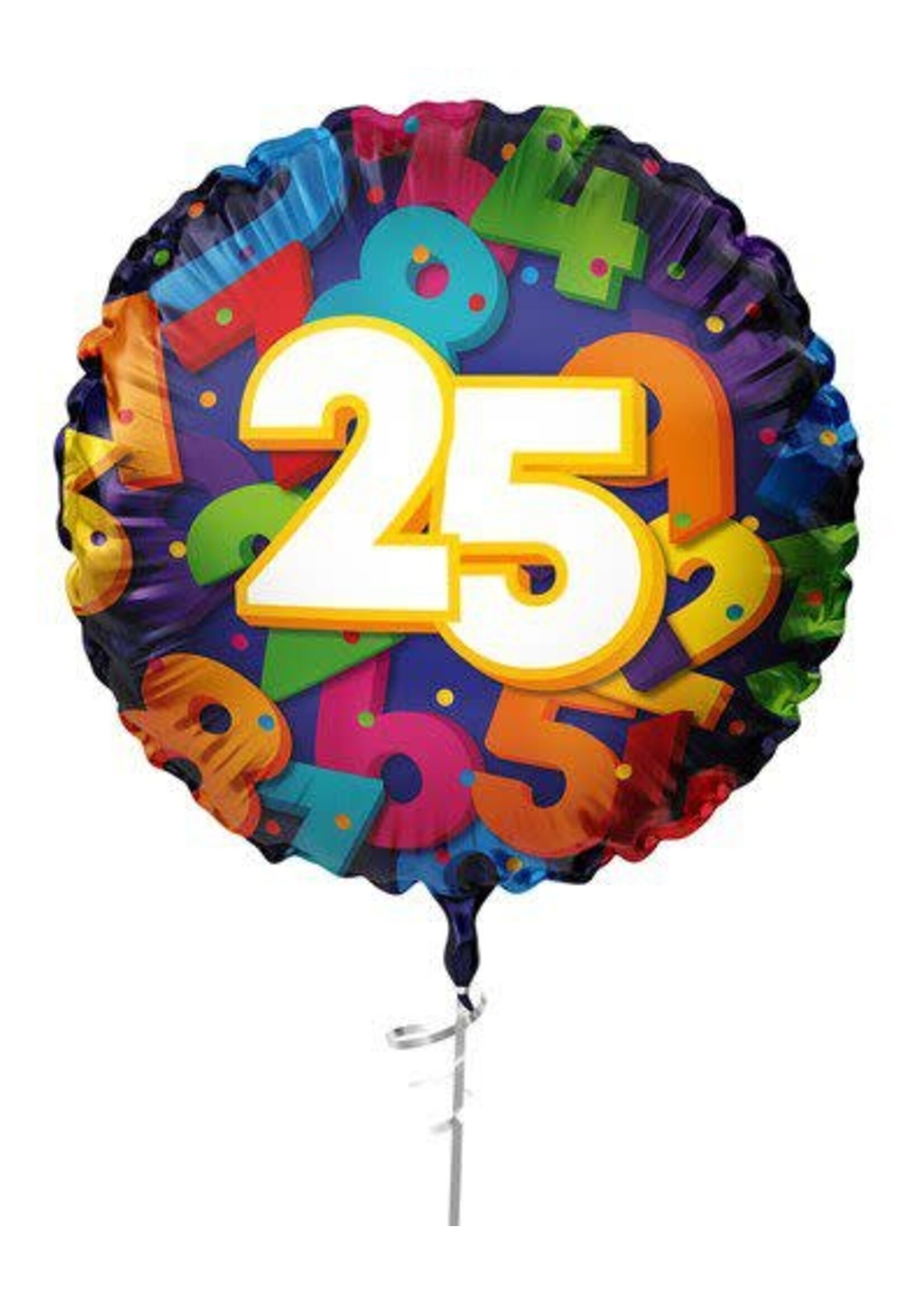 Haza-Witbaard Folieballon 25 jaar (45cm)