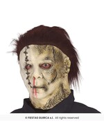 Fiestas Guirca Horror masker met haar van latex