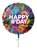 Haza-Witbaard Folieballon Happy Birthday