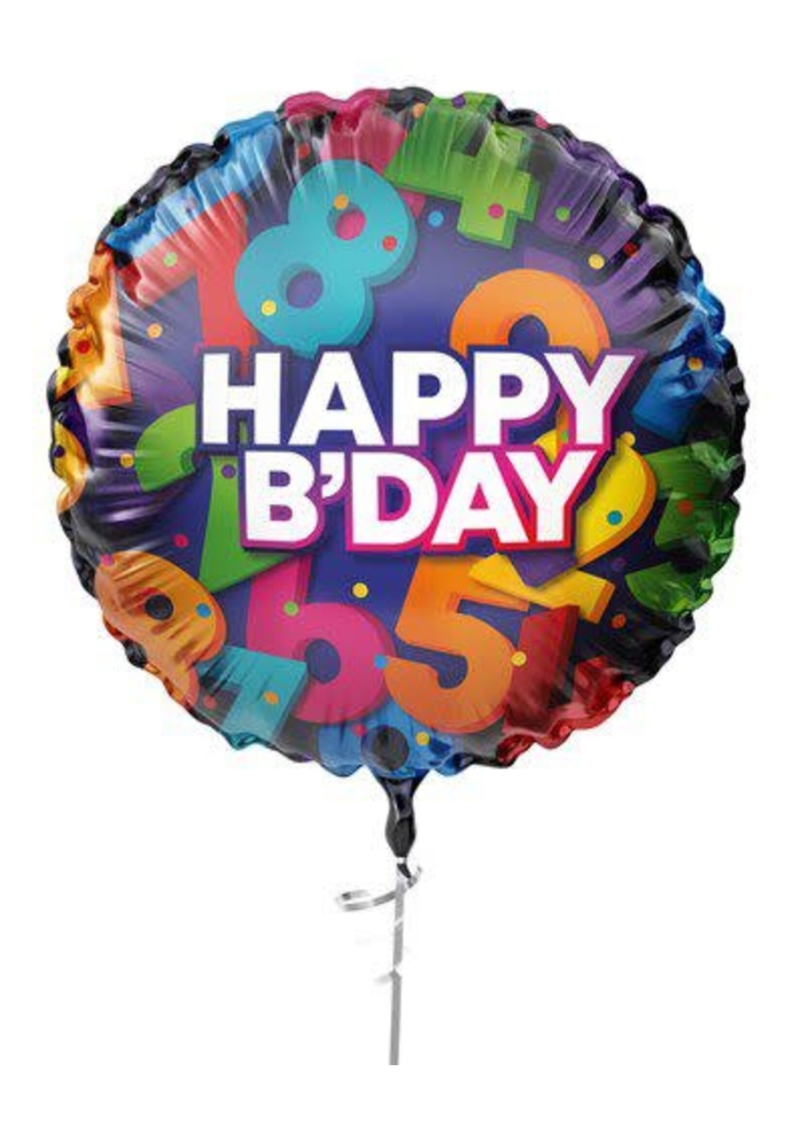 Haza-Witbaard Folieballon Happy Birthday