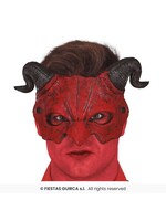 Fiestas Guirca Halfmasker duivel met hoorns