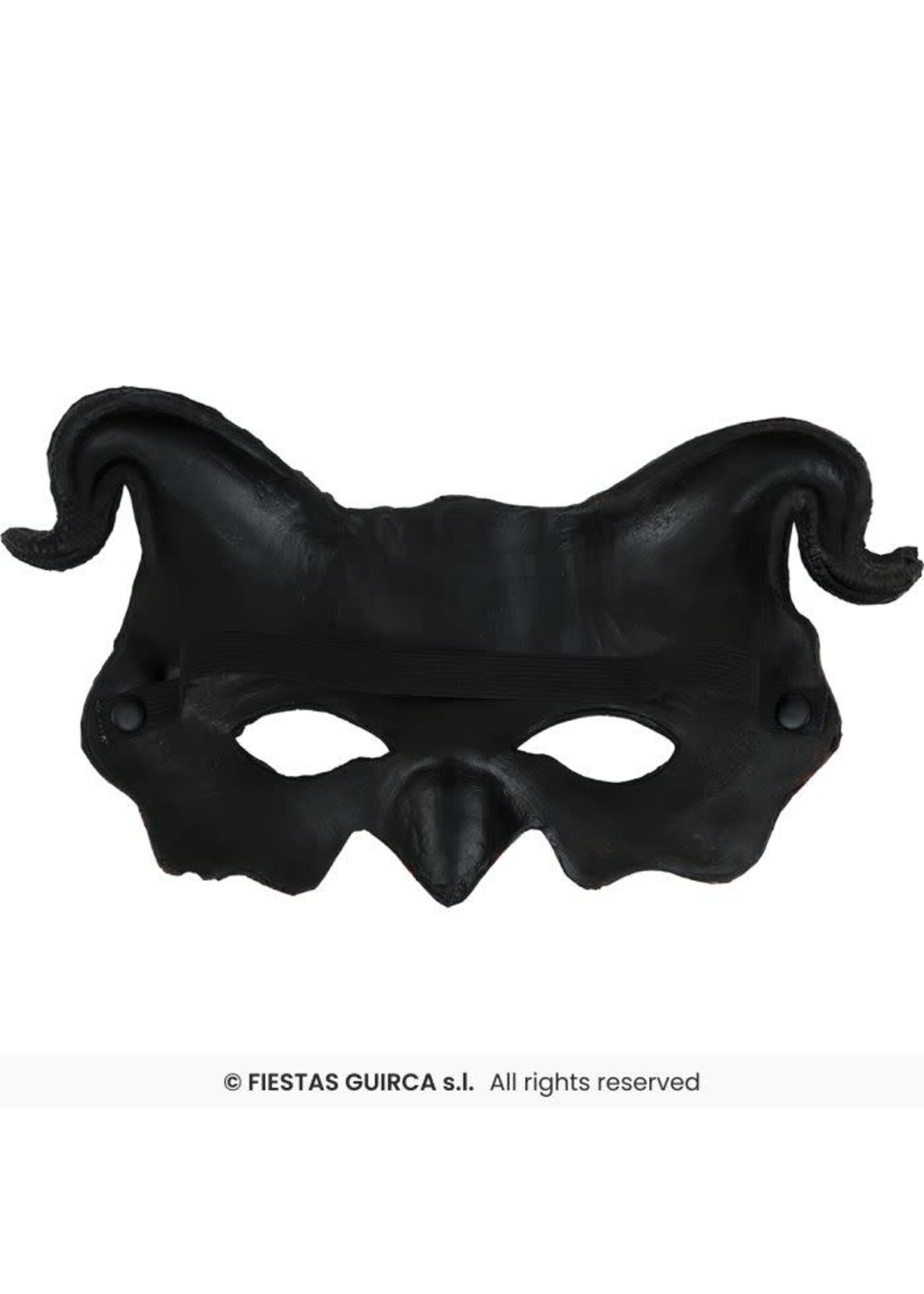 Fiestas Guirca Halfmasker duivel met hoorns