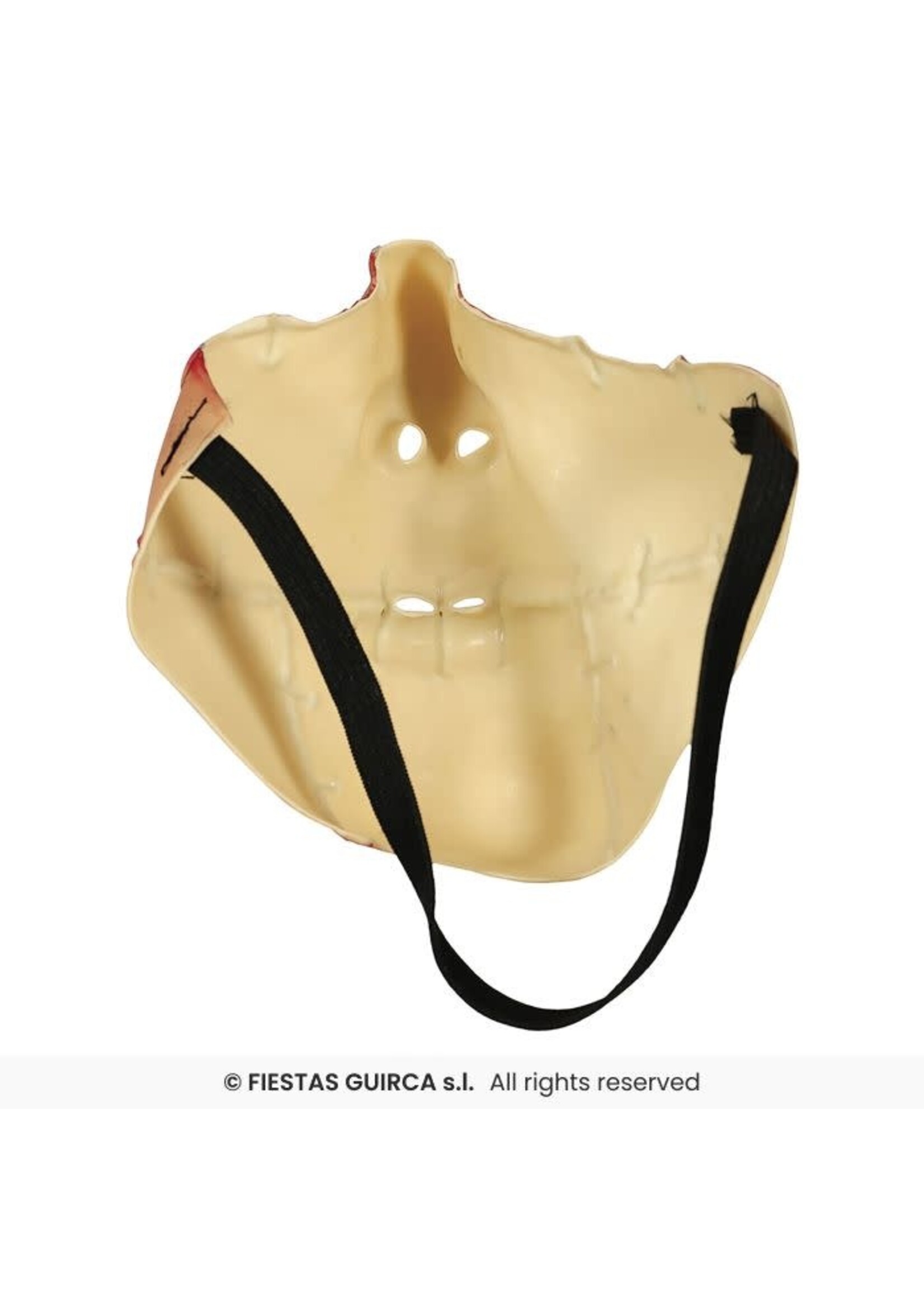 Fiestas Guirca Latex halfmasker met dichtgenaaide mond