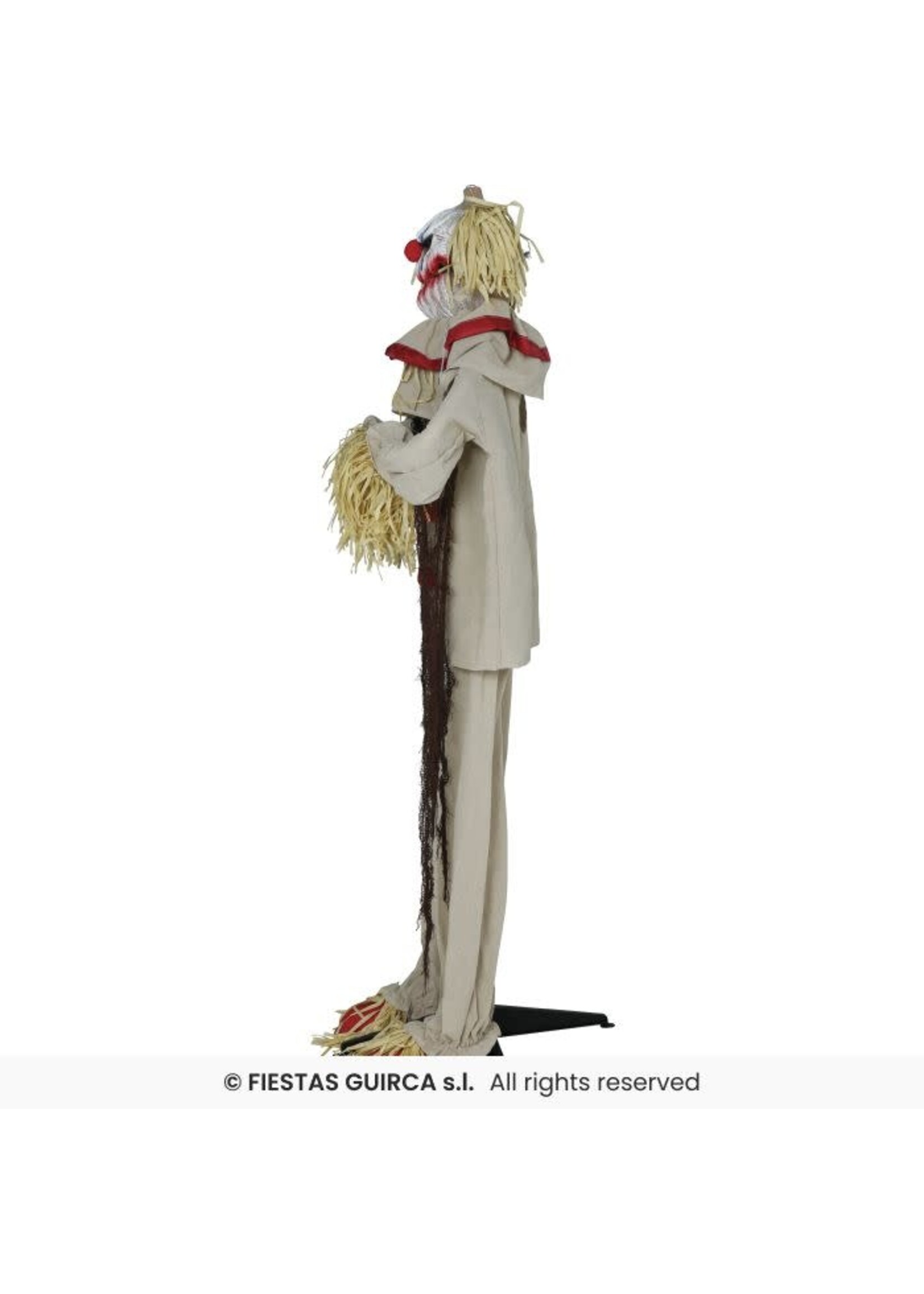 Fiestas Guirca Vogelverschrikker clown licht geluid en beweging