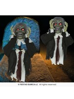 Fiestas Guirca Zombie buste licht geluid en beweging 55 cm